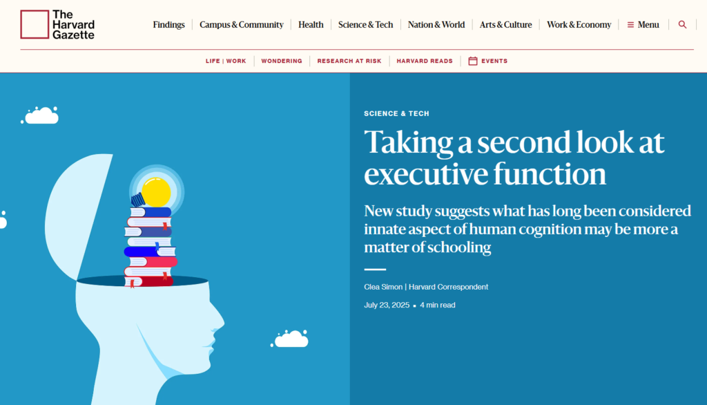 HARVARD SCIENCE TECH Funcoes Executivas