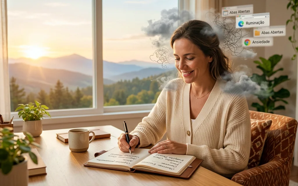 mulher escrevendo evolui